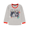 Grey-Red - Side - Friends Girls Christmas Pyjama Set