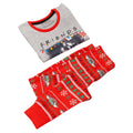 Grey-Red - Close up - Friends Girls Christmas Pyjama Set