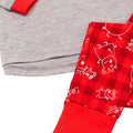 Red-Grey - Close up - Peppa Pig Girls Christmas Pyjama Set