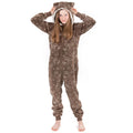 Brown - Side - Pusheen Girls Moon & Stars Jumpsuit