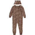 Brown - Front - Pusheen Girls Moon & Stars Jumpsuit