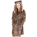 Brown - Side - Pusheen Girls Dressing Gown