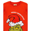 Red-Green-White - Lifestyle - The Grinch Childrens-Kids Fitted Christmas Pyjama Set