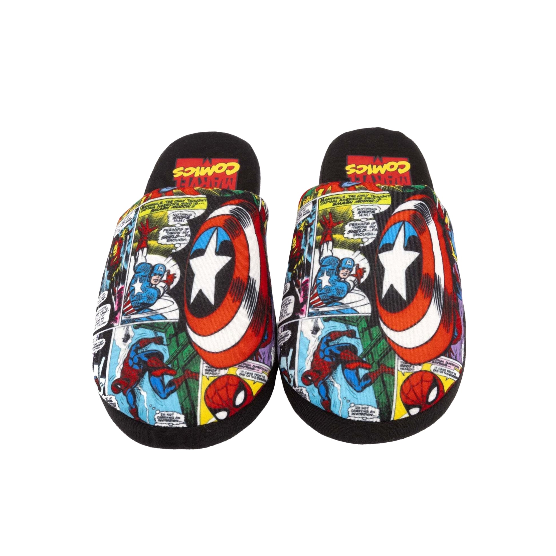 Multicoloured - Pack Shot - Marvel Avengers Mens Slippers