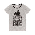 Grey-Black - Back - Peaky Blinders Womens-Ladies Long Pyjama Set