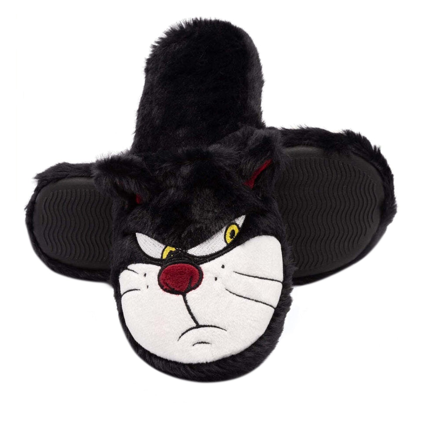 Black - Side - Cinderella Womens-Ladies Lucifer Slippers