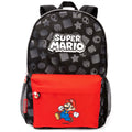 Black-Red - Front - Super Mario All-Over Print Backpack