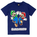 Navy-Grey - Side - Super Mario Boys Short Pyjama Set
