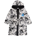 Grey-Black - Front - Playstation Childrens-Kids Camo Game Dressing Gown