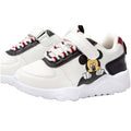 White-Black - Side - Disney Childrens-Kids Mickey Mouse Trainers