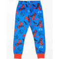 Blue-Red - Lifestyle - Spider-Man Childrens-Kids Fleece Long Pyjama Set