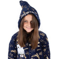 Navy-Gold - Side - Harry Potter Childrens-Kids Sleepsuit