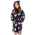 Navy - Back - Harry Potter Childrens-Kids Dressing Gown