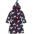 Navy - Front - Harry Potter Childrens-Kids Dressing Gown