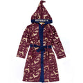 Navy-Maroon-Gold - Front - Harry Potter Childrens-Kids Dressing Gown