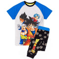 Grey-Blue - Front - Dragon Ball Z Boys Goku Pyjama Set