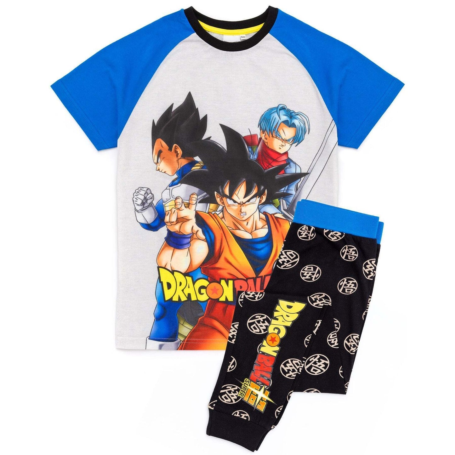 Grey-Blue - Front - Dragon Ball Z Boys Goku Pyjama Set