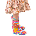 Pink-Yellow-Blue - Pack Shot - Hey Duggee Girls Wellington Boots