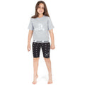 Grey-Black - Back - Playstation Girls Pyjama Set