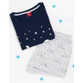 Navy-Light Grey - Lifestyle - Snoopy Womens-Ladies Short Pyjama Set