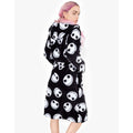 Black-White - Side - Nightmare Before Christmas Womens-Ladies Dressing Gown