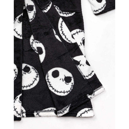 Black-White - Close up - Nightmare Before Christmas Womens-Ladies Dressing Gown