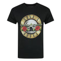 Black - Front - Guns N Roses Mens Drum T-Shirt