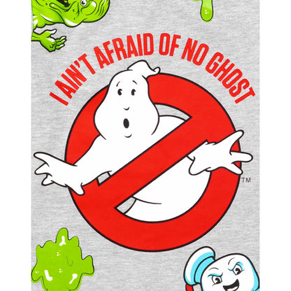 Grey-Black - Back - Ghostbusters Childrens-Kids I Ain´t Afraid Of No Ghost Pyjama Set