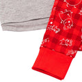 Red-Grey - Side - Peppa Pig Boys George Pig Christmas Pyjama Set