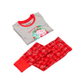 Red-Grey - Close up - Peppa Pig Boys George Pig Christmas Pyjama Set