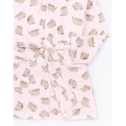 Pink - Side - Pusheen Girls Dressing Gown