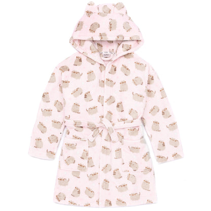 Pink - Front - Pusheen Girls Dressing Gown