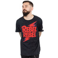 Black - Back - David Bowie Unisex Adult Rebel Rebel T-Shirt
