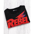 Black - Pack Shot - David Bowie Unisex Adult Rebel Rebel T-Shirt