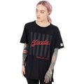 Black - Side - Blondie Unisex Adult Parallel Lines T-Shirt