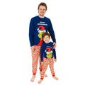 Navy - Back - The Grinch Mens Christmas Pyjama Set