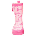 Pink - Side - Barbie Childrens-Kids Wellington Boots