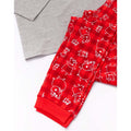 Red-Grey - Pack Shot - Peppa Pig Mens Daddy Pig Christmas Pyjama Set