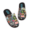 Black - Side - Star Wars Mens Comic Slippers