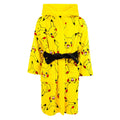 Yellow-Black-Red - Back - Pokemon Childrens-Kids Pikachu Robe