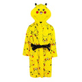 Yellow-Black-Red - Front - Pokemon Childrens-Kids Pikachu Robe