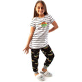 White-Black-Green - Side - Friends Girls Central Perk Pyjama Set