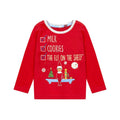 Red-Blue-White - Back - The Elf on the Shelf Childrens-Kids Christmas Pyjama Set