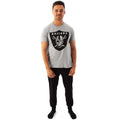 Grey-Black - Back - Las Vegas Raiders Mens Logo Long Pyjama Set