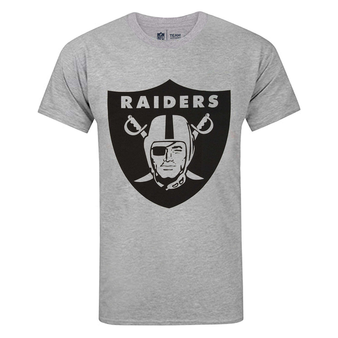 Grey-Black - Side - Las Vegas Raiders Mens Logo Long Pyjama Set