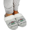 Heather Grey-White-Black - Lifestyle - Friends Womens-Ladies Central Perk Slippers