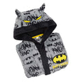 Grey-Black-Yellow - Side - Batman Boys Fluffy Robe