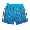 Blue-Green-Red - Back - Super Mario Boys Swim Shorts