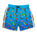 Blue-Green-Red - Front - Super Mario Boys Swim Shorts