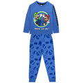 Blue-Green-White - Front - Super Mario Boys Luigi Pyjama Set